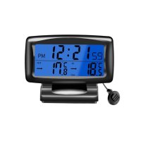 Настолен Часовник , външна и вътрешна температура, Подходящ за кола или камион, снимка 2 - Друга електроника - 42930160