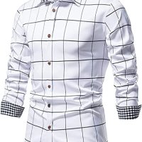 Мъжка ежедневна риза с дълъг ръкав, 3цвята - 023, снимка 4 - Ризи - 40269617