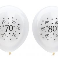 70 - 80 години Happy Birthday прозрачен голям латекс балон рожден ден годишнина парти украса, снимка 1 - Други - 27059269