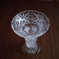 Кристални, старинна, красива, кристална ваза, снимка 2 - Други ценни предмети - 42946103