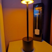 Лед лампа за маса / безжична - 3 режима на светене и регул. светлина, снимка 2 - Настолни лампи - 44001139