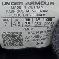 Дамски маратонки UNDER ARMOUR. Номер 38, снимка 7 - Маратонки - 43427176