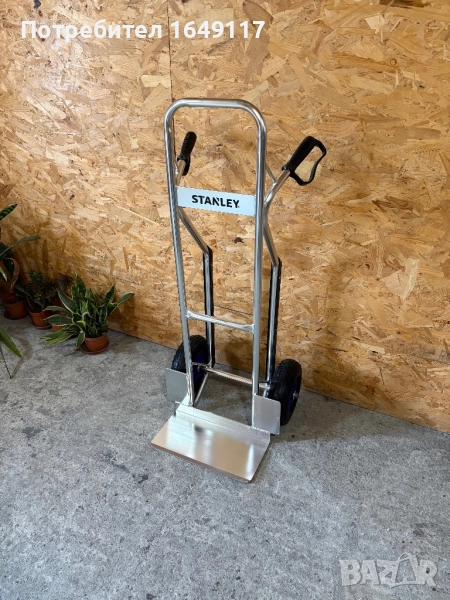 Алуминиева ръчна транспортна/товарна/багажна количка с товароносимост до 200кг[чисто нова], снимка 1