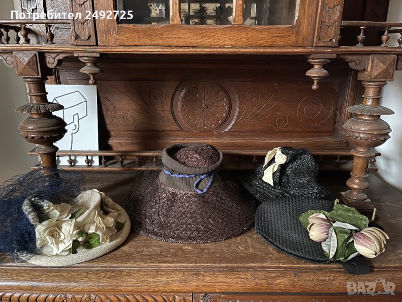 стари дамски шапки от начало 20 век, за колекция, снимка 1
