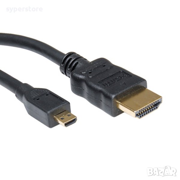 Кабел HDMI Mъжко - Micro HDMI Mъжко, v1.4, 2m,11.99.5581 SS301169, снимка 1