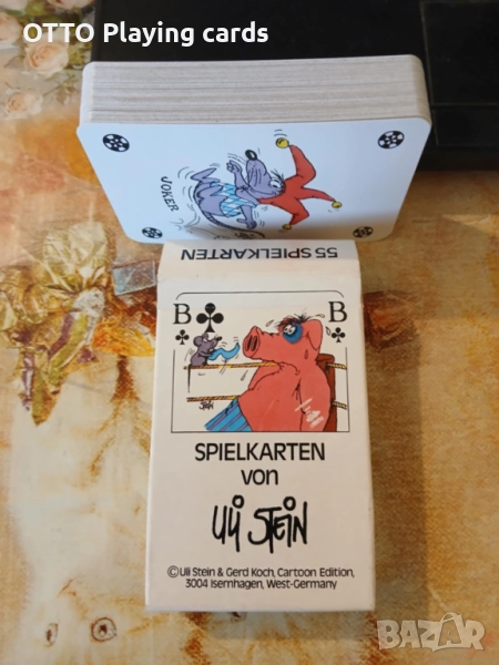 Немски, колекционерски стари карти за игра, оригинал Uli Stein, снимка 1