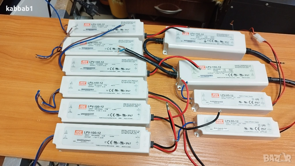 MEAN WELL LPV - Захранване Импулсно LED  - 150W / 100W - 12V, снимка 1