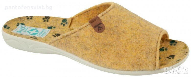 Дамски чехли ADANEX горчица 36/41, снимка 1