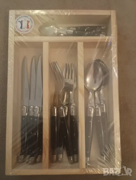 Комплект прибори за сервиране хранене 16 части Laguiole, Thiers, Франция. , снимка 1