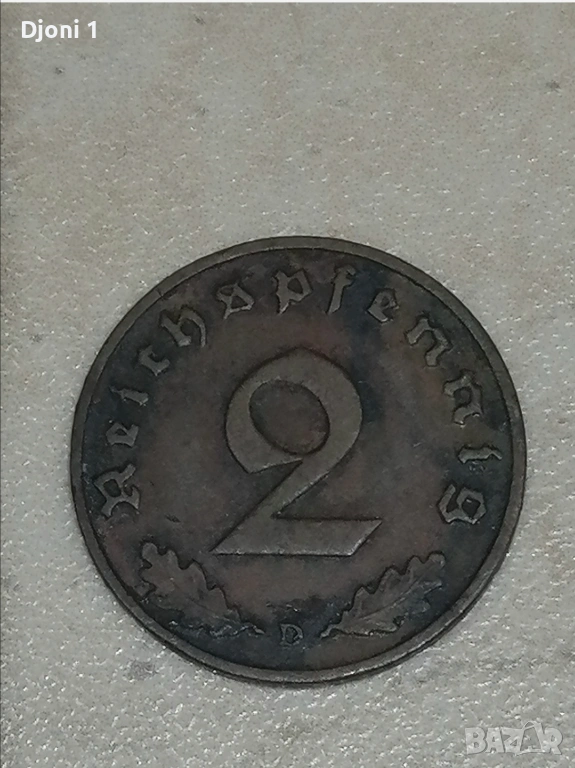 2 Reichspfennig 1937, снимка 1