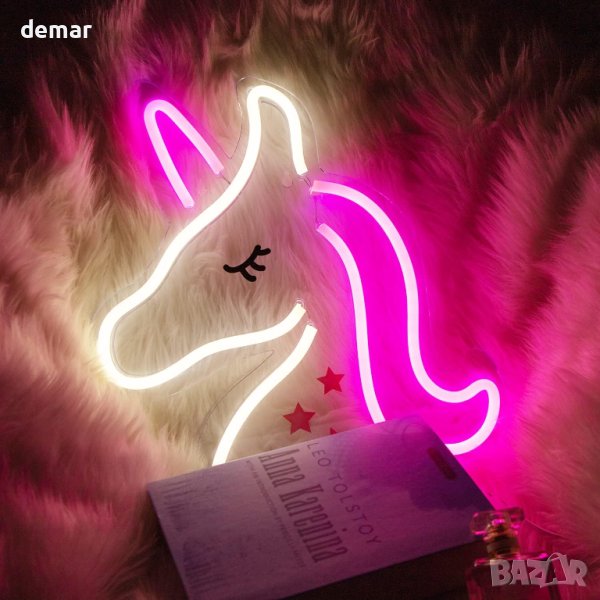 Rosnek Декоративен LED неонов знак, USB захранван, снимка 1