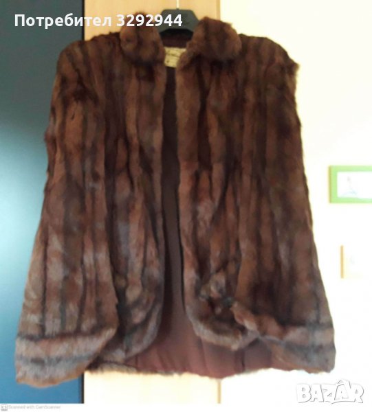 Кожена наметка-пелерина от катерица I.J. FOX FIFTH AVENUE NEW YORK , снимка 1