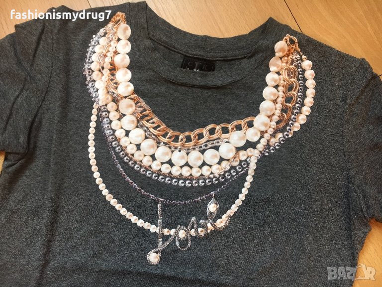 Ckfs тениска топ с апликация , снимка 1