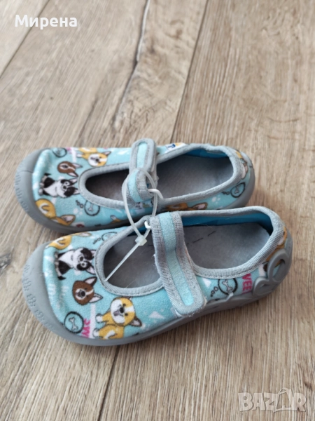 Детски дишащи пантофки със стелка от естествена кожа, снимка 1