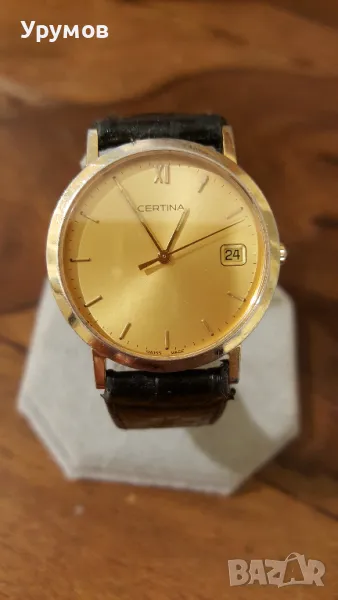 Оригинален мъжки часовник Certina EOL 115 1045. Каишка HIRSCH, снимка 1
