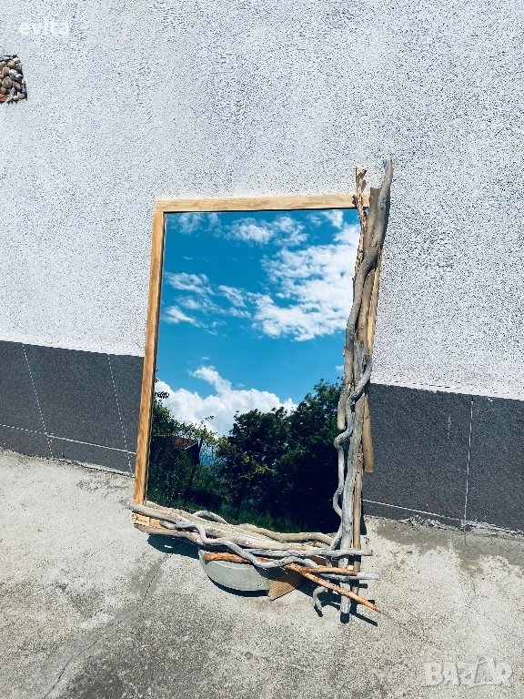 Артистично огледало с клонки – ръчна изработка, снимка 1