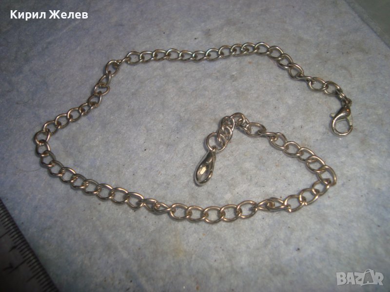 СТАРА ВЕРИЖКА СТОМАНЕНА ПОСРЕБРЕНА - ЛАНЧЕ СИНДЖИРЧЕ КЮСТЕК 29086, снимка 1