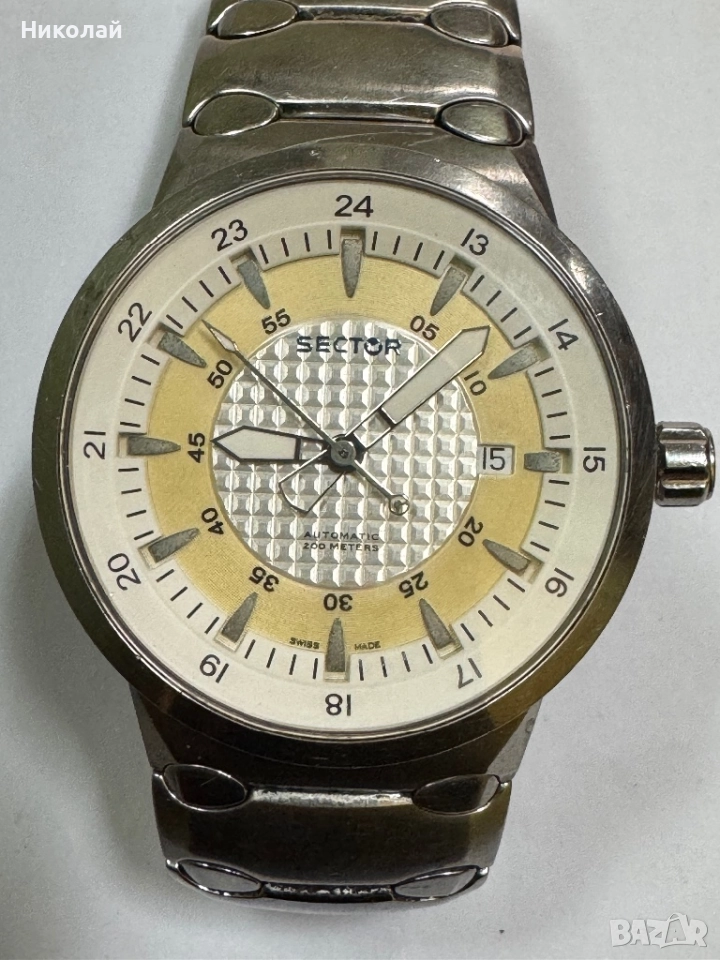 SECTOR -SWISS AUTOMATIC /Авт.часовник, снимка 1
