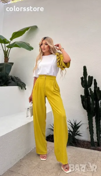 Дамски комплект Lora mustard, снимка 1