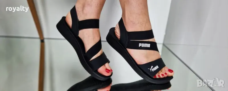 Puma черни дамски сандали , снимка 1