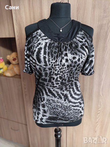 Блуза с паднал ръкав, снимка 1