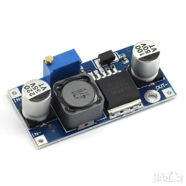 Регулируем повишаващ преобразувател XL6009 - мощен 4A, 5-35V изход, снимка 1