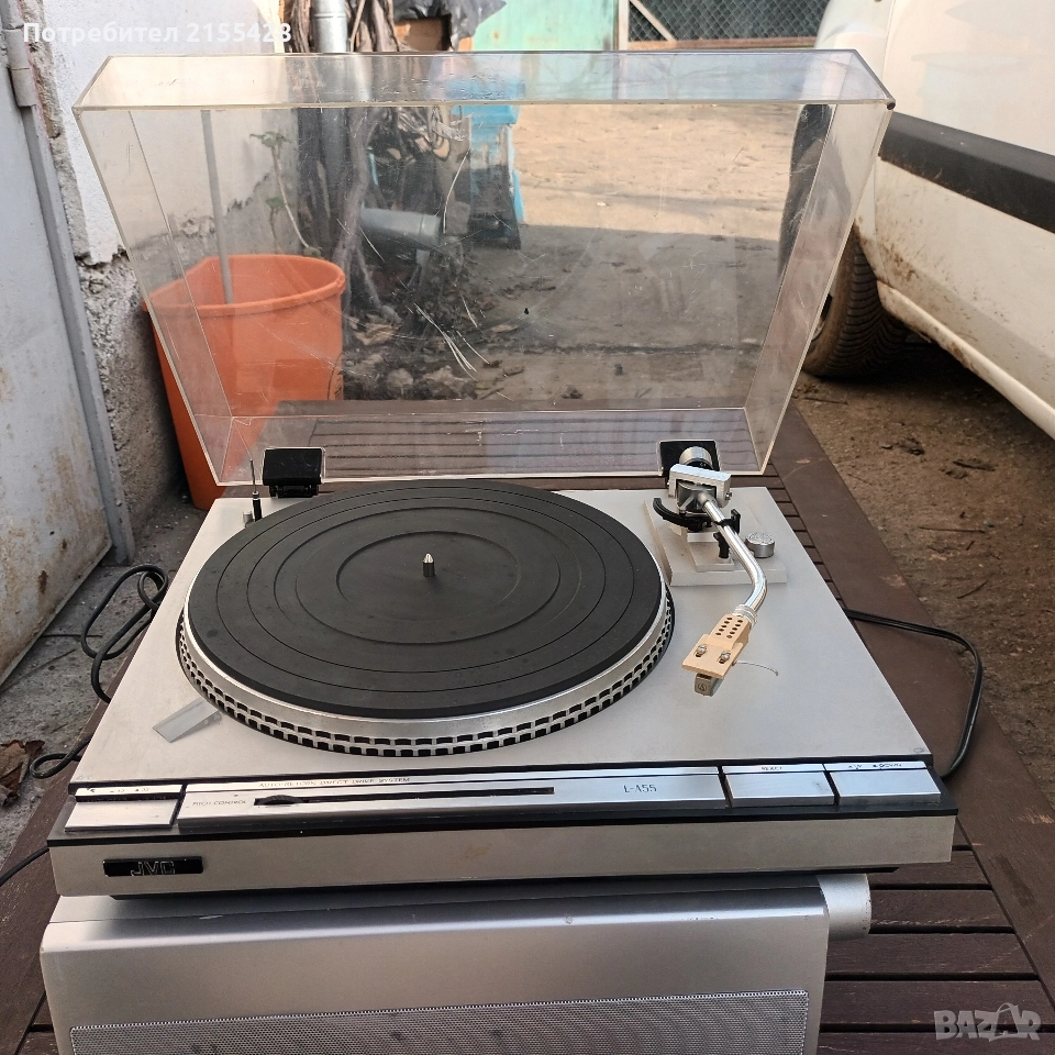  Стерео грамфон JVC L A55 с директно задвижване 1979г., снимка 1