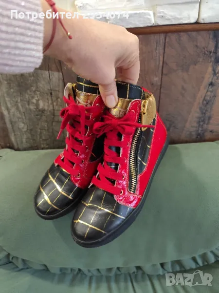 дамски боти от естествена кожа gabina 38номер 45лв, снимка 1