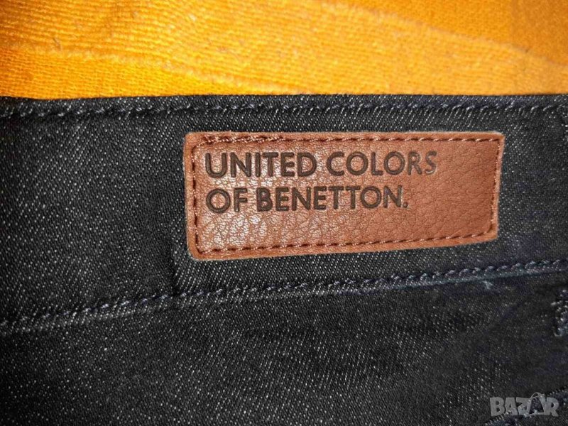Черна дънкова пола на Beneton р-р 31, снимка 1