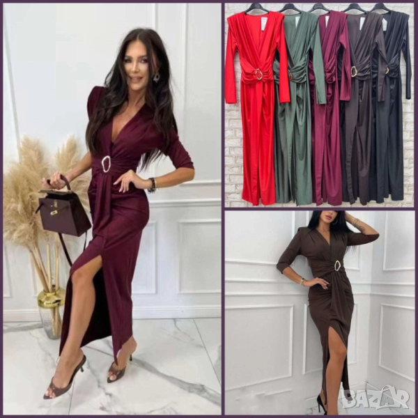 🌹Дълги елегантни рокли с метален акцент   , снимка 1