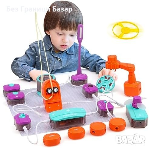 Нов Научен Комплект Jacootoys - Електронни Схеми и Игри за Деца, снимка 1