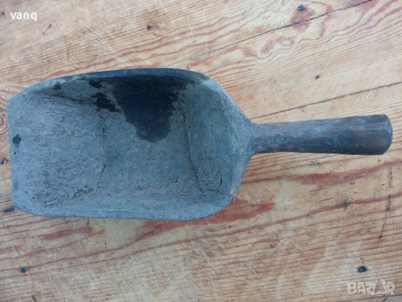 Стара дървена лопата мярка за зърно, снимка 1