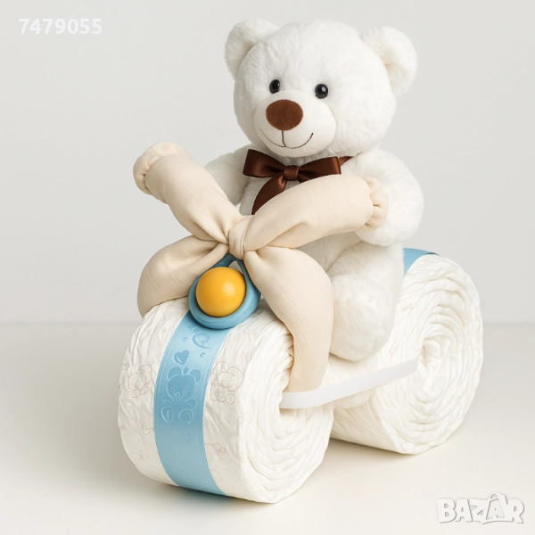 Мотор от памперси - Торта от памперси, снимка 1