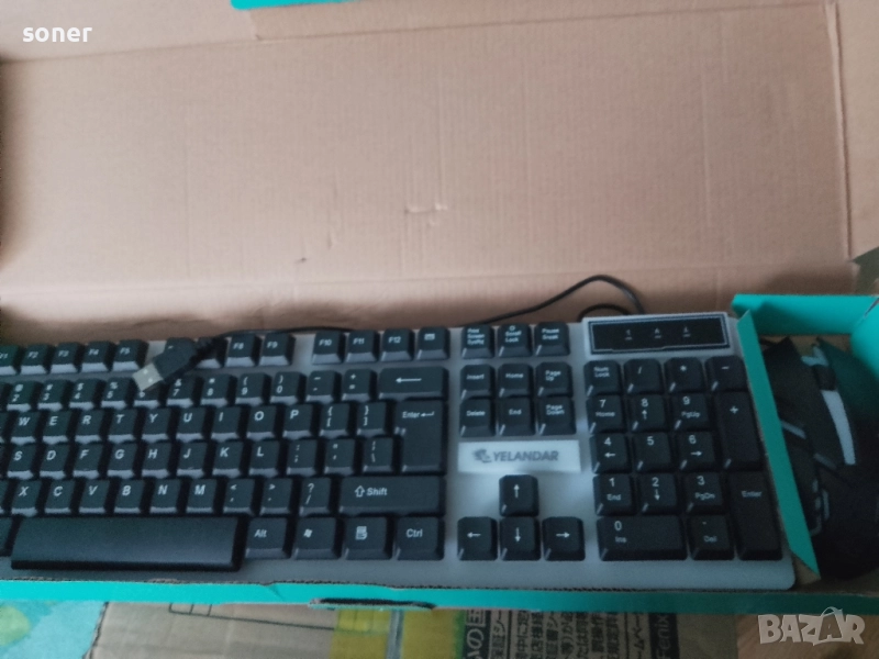 геймърска клавиатура+мишка, снимка 1