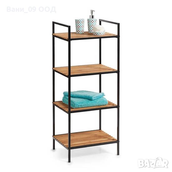 Етажерка за баня-бамбук и метал, снимка 1