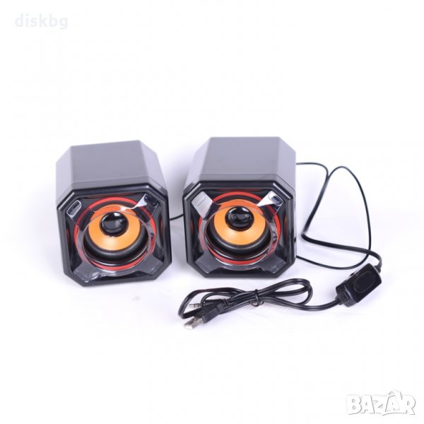 Нови колони за компютър с USB порт, 2 х 5W, снимка 1