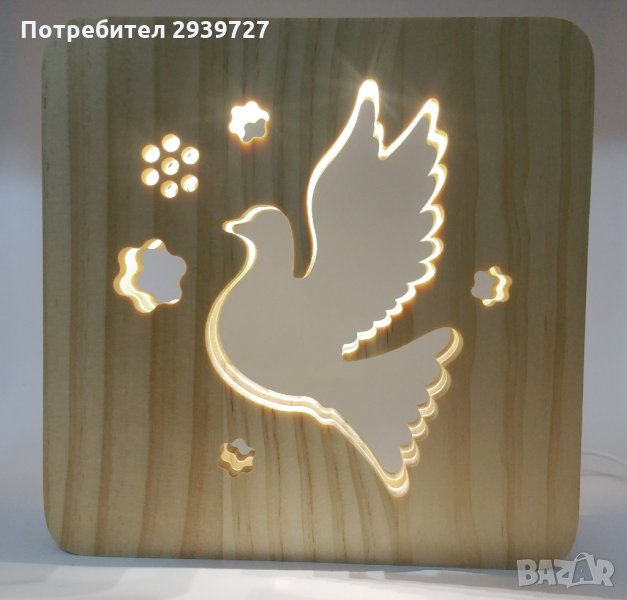 LED лампа - Гълъб, снимка 1