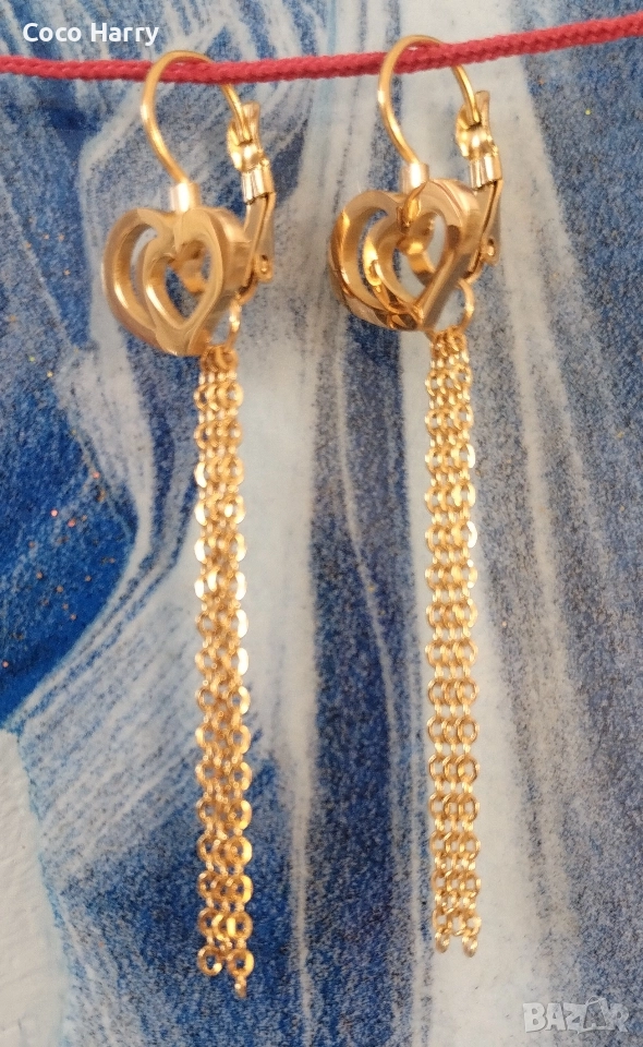 Уникални обеци медицинска стомана, снимка 1