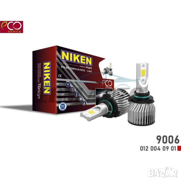 Крушка ксенон LED 9006 12V 30W/4000LM NIKEN ECO, снимка 1