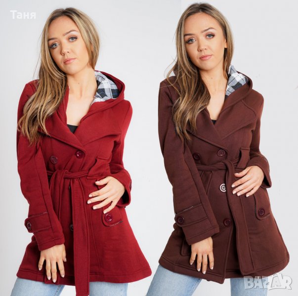  Промо цена Дамско яке палто с качулка , снимка 1