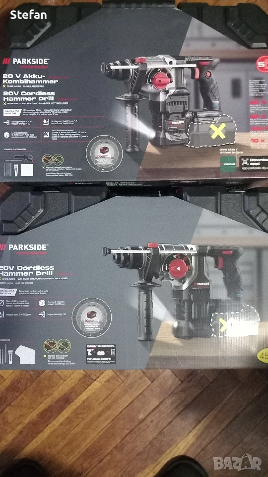 Акумулаторни Безчеткови Перфоратори PARKSIDE, снимка 1