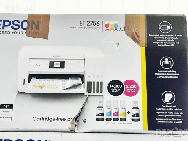 ЧИСТО НОВИ Epson Еcotank 2720,2850,2856 ,4700 , 4810(300лв) 2825 Wi Fi