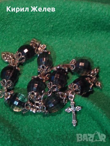 КРАСИВА ПОСРЕБРЕНА МОДНА КРИСТАЛНА АРТ ГРИВНА 32357