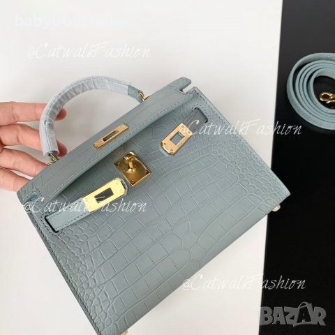 Hermes Kelly Mini Sky Blue, снимка 2 - Чанти - 36778039