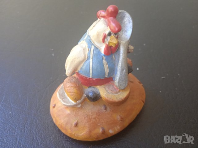 Статуетка / Керамична фигура Петел / Кокошка Кулинар, снимка 2 - Колекции - 43039400