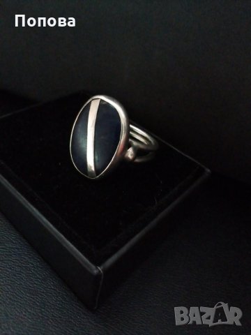 Винтидж масивен сребърен пръстен, снимка 2 - Пръстени - 28332641
