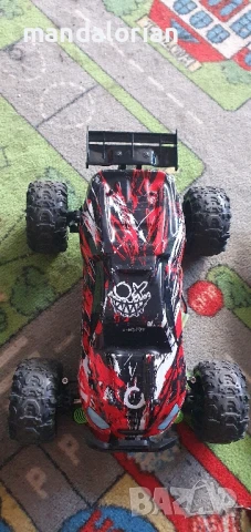 кола с дистанционно управление X-Monster 3,5 100 метра, 45 км/ч, 40 минути, 4x4, Rot, снимка 2 - Влакчета, самолети, хеликоптери - 51163931