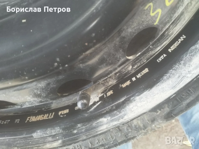 Продавам резервна гума / патерица / от Нисан Тида, снимка 5 - Гуми и джанти - 52527348
