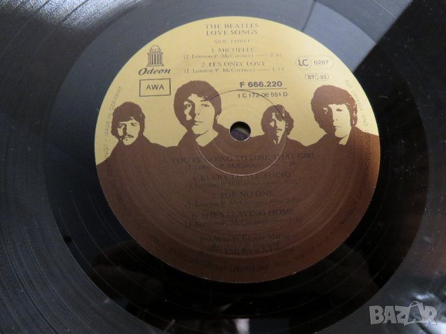Бийтълс, The Beatles - Love songs - 2 немски преси изд.77 , снимка 10 - Грамофонни плочи - 28704771