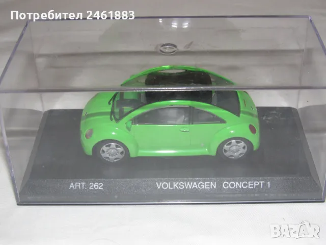 1/43 Detail Cars Platinium VW Volkswagen New Beetle метална колекционерска количка, снимка 2 - Колекции - 50058401